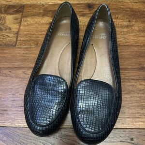 Dansko Black Textured Flats